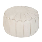 Moroccan style Faux Leather Pouffe